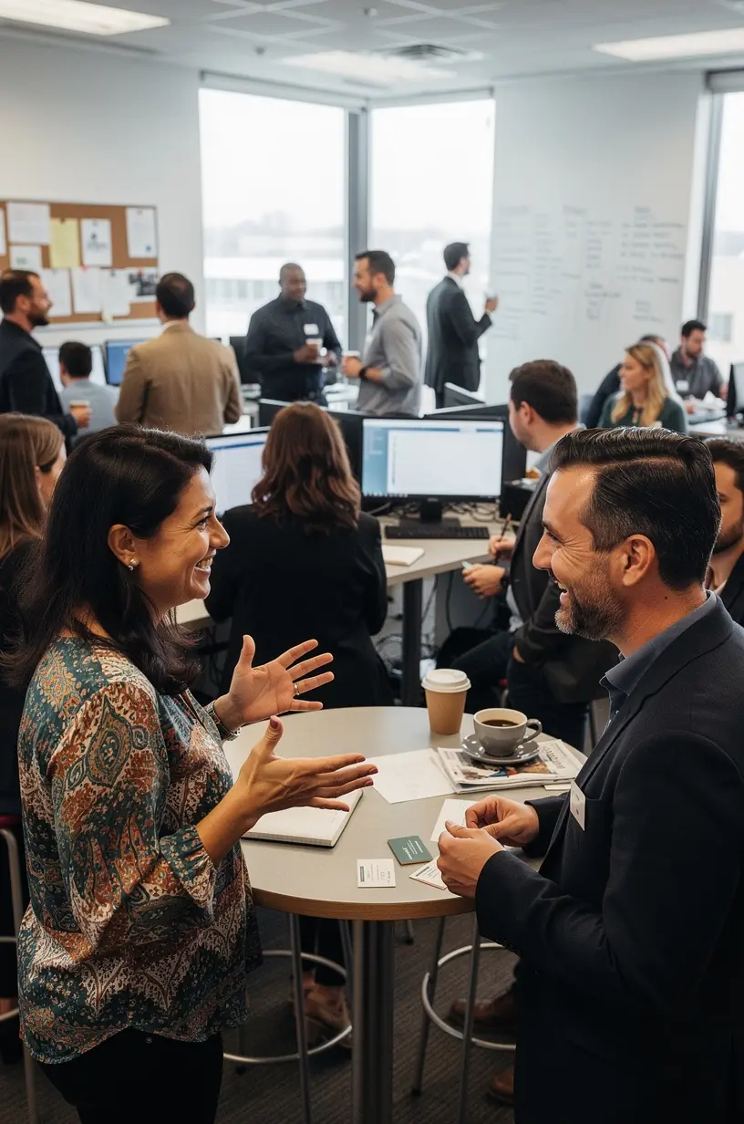 Strategic business meeting